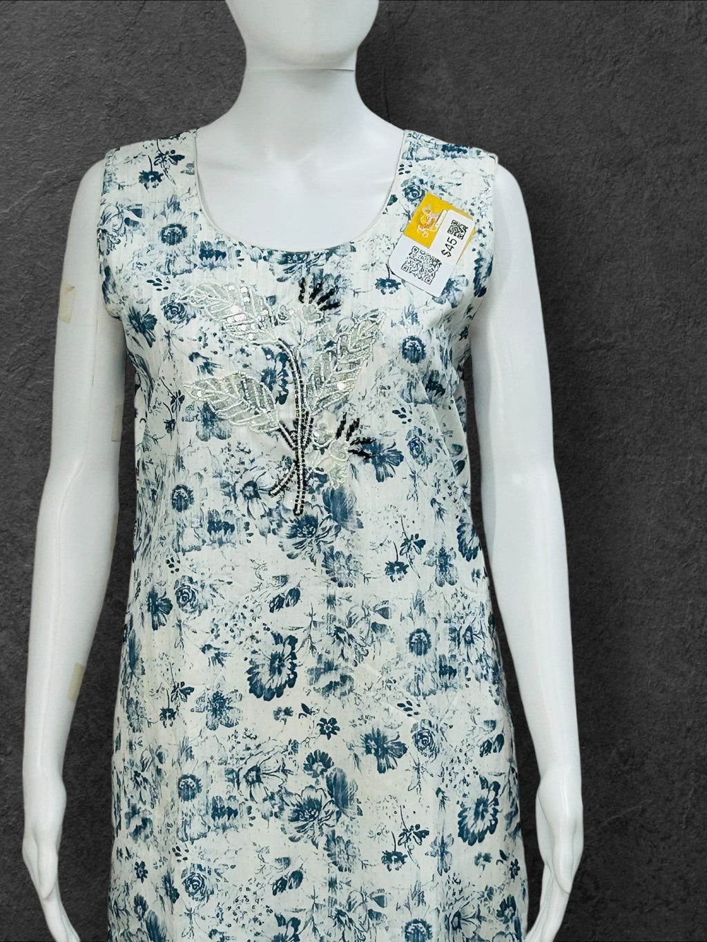 Printed white Kurti