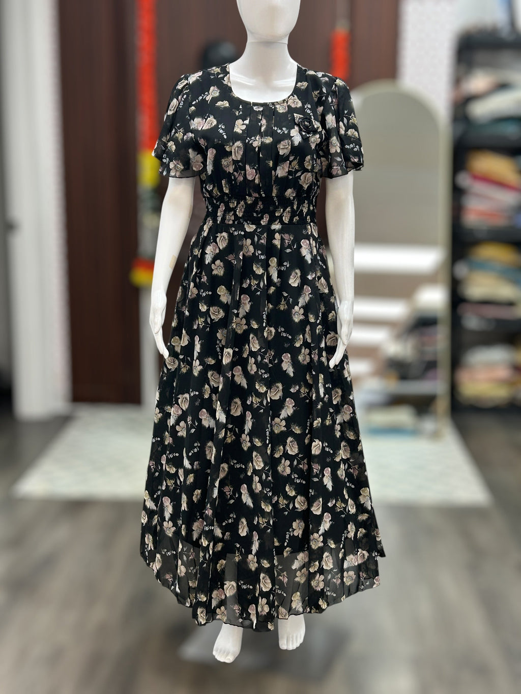 Chiffon long dress