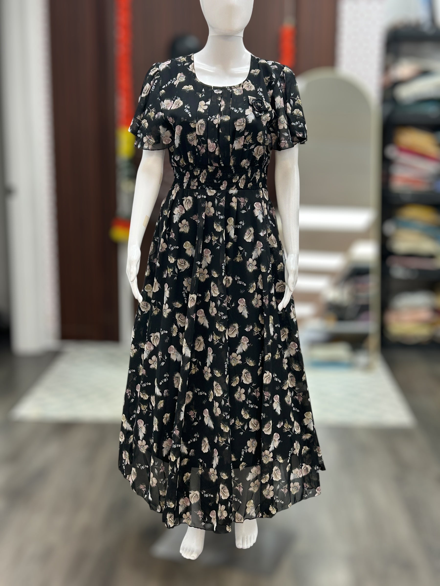 Chiffon long dress