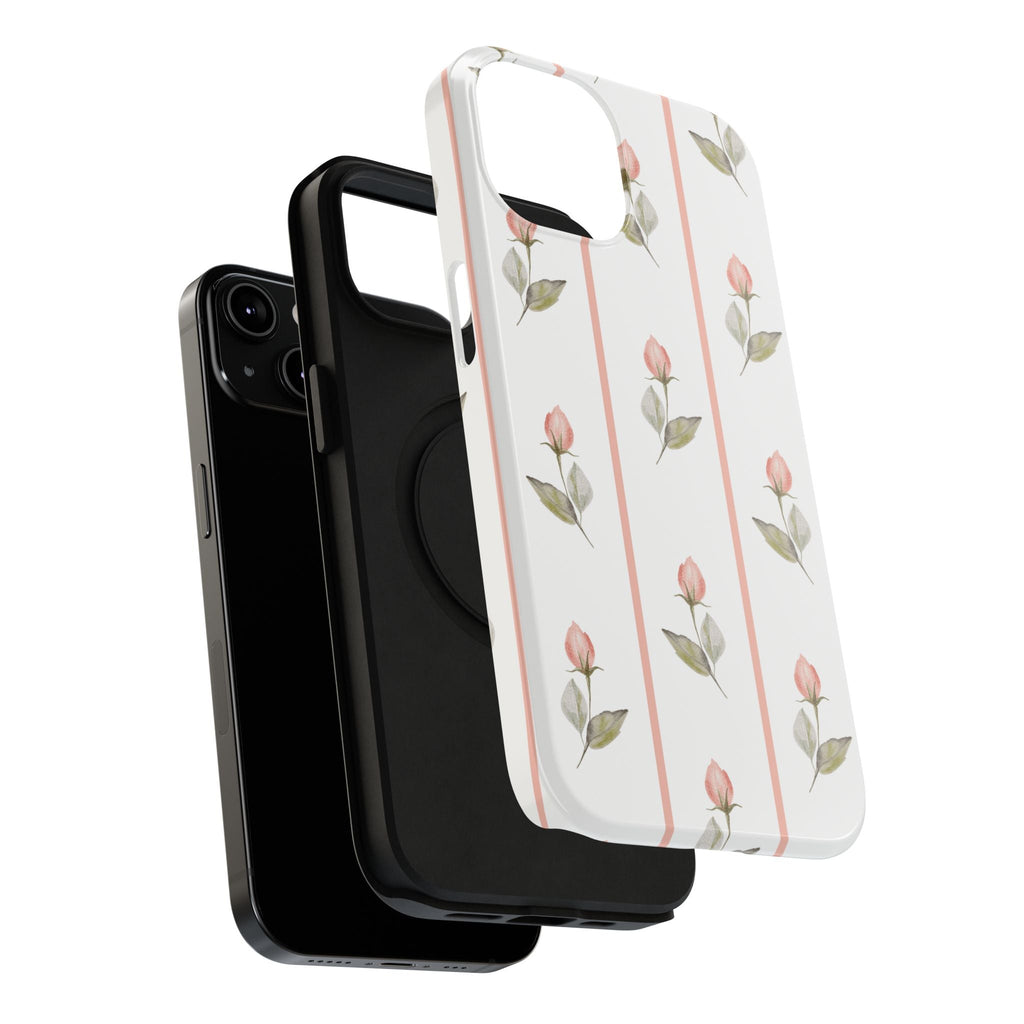 Customizable: Floral Impact-Resistant Phone Case, Chic Phone Cover