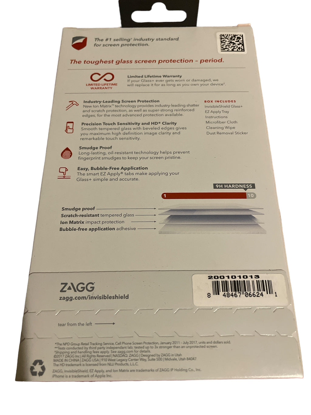 ZAGG InvisibleShield Glass+ Screen Protector – High-definition Tempered Glass for the Apple iPhone XS/ X – Impact & Scratch Protection
