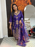 Banarasi silk salwar suit