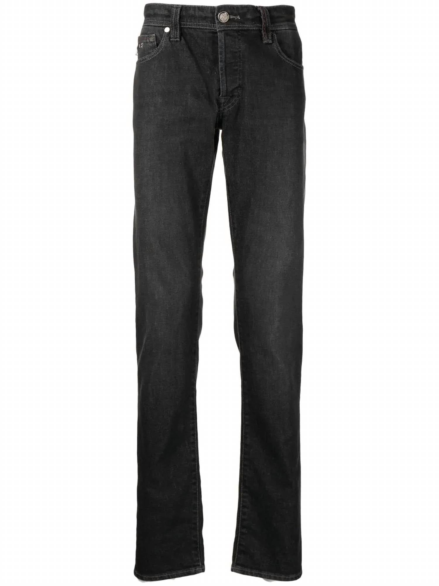 Leonardo Stretch Denim Slim Straight Leg Jeans