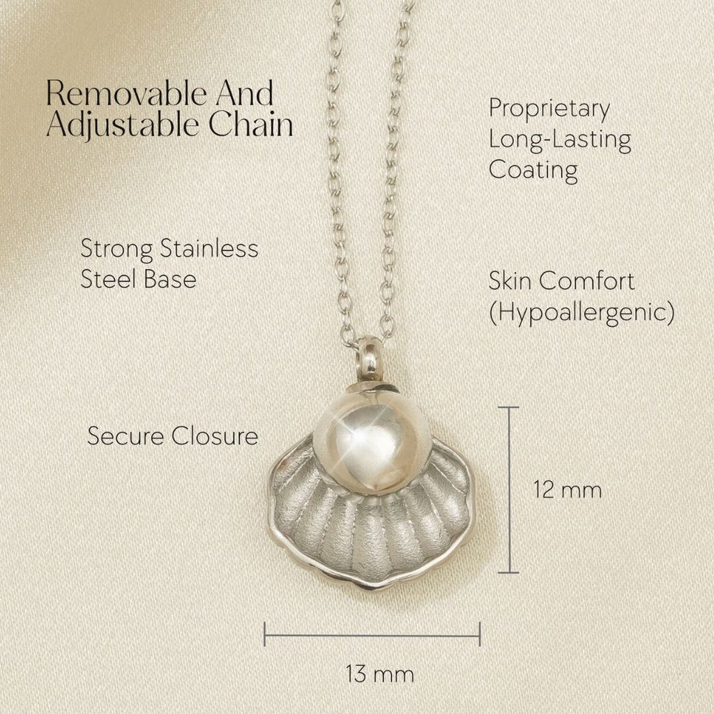 Treasure - Memorial Necklace for Human Ashes - Silver