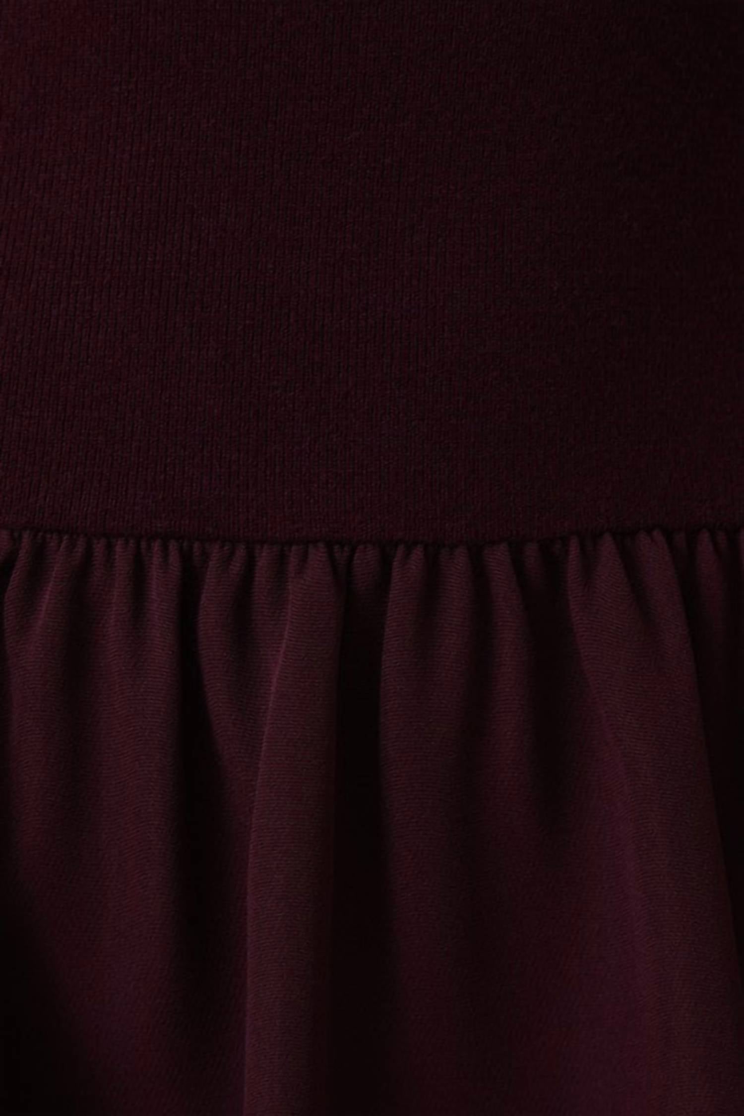 Round Neck Mix Midi Dress
