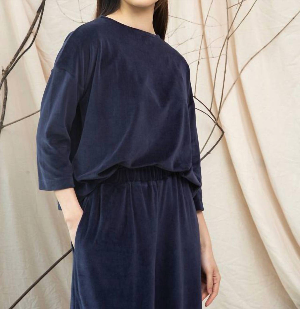 Divya Organic Cotton Velour Top