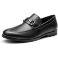 Bruno Marc Mens Size 12 Black Faux Leather Slip On Dress Loafers Formal Shoes