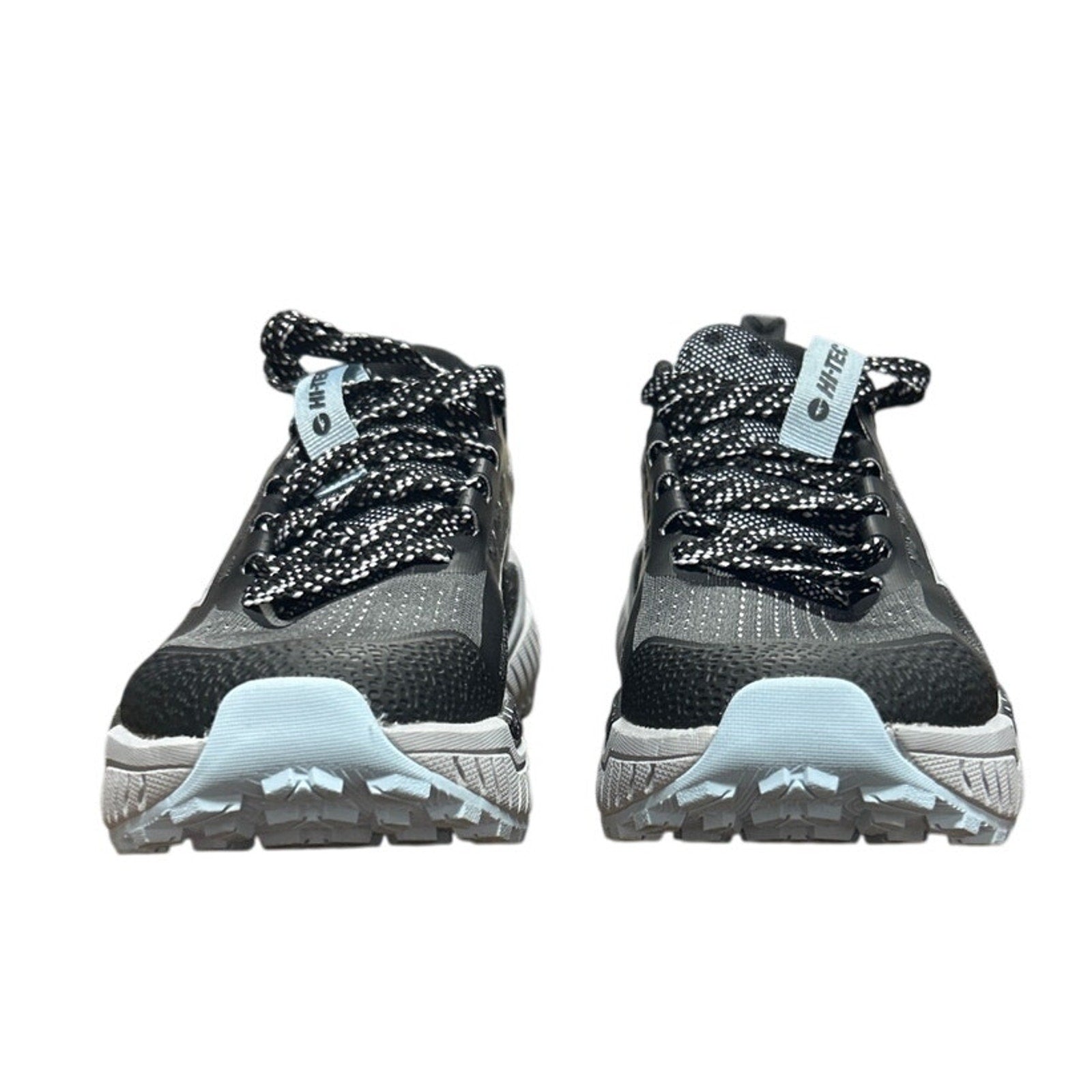 Hi-Tec Womens Size 7 Black Gray Spotted Lace Up Comfort Athletic Tennis Shoes