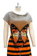 Women's Belted Cowl Neck Tunic Top
