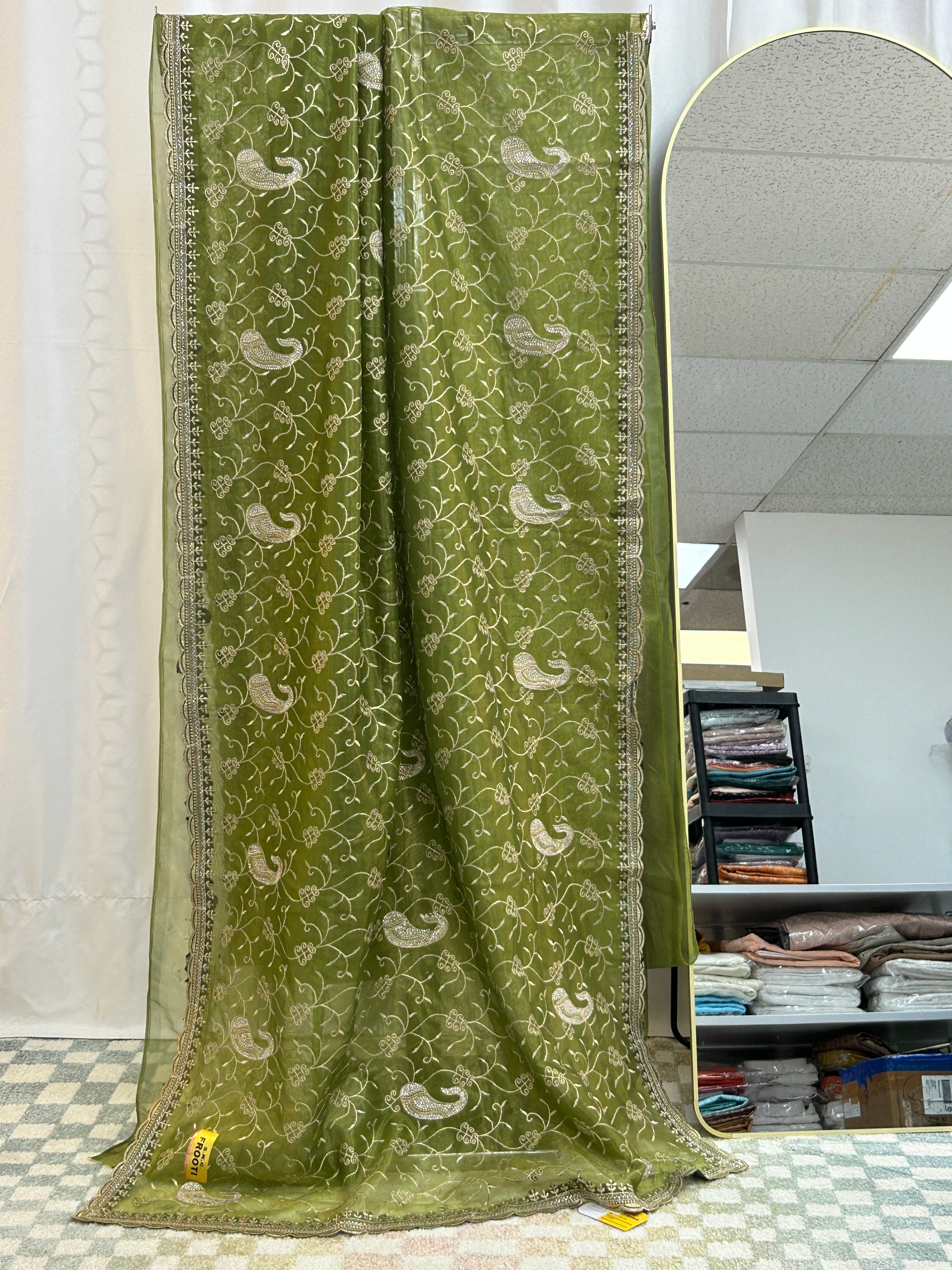 Shimmer silk saree : cocktail saree