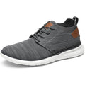Bruno Marc Mens Size 10.5 Gray Mesh Fabric Lace Up Casual Oxfords Comfort Shoes