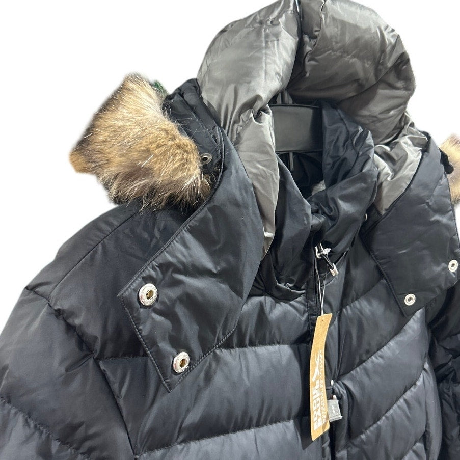 New Eddie Bauer Womens XXL Black 650 Down Sun Valley Puffer Parka Long Coat