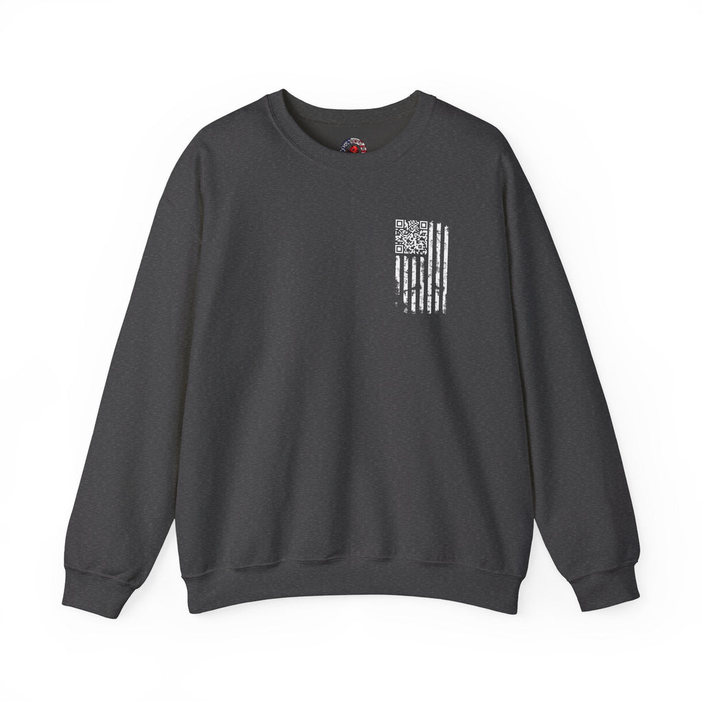 American Flag QR Code Crewneck Sweatshirt