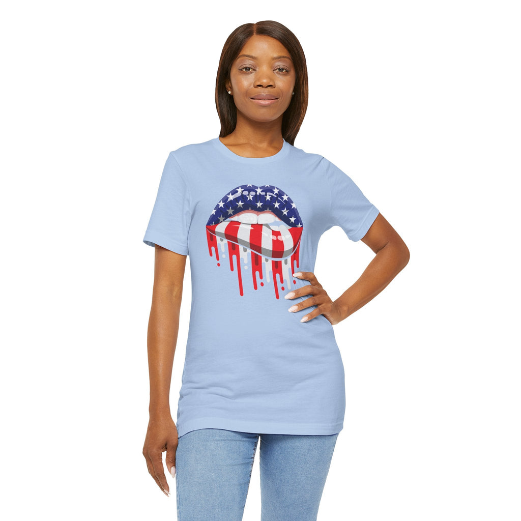 American Flag Lips T-Shirt