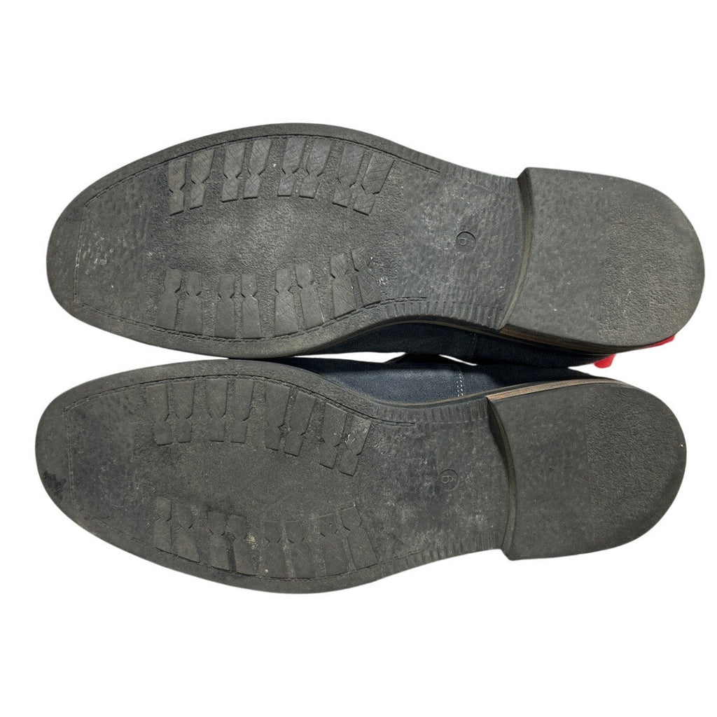 Bruno Marc Mens Size 9 Gray Faux Suede Elastic Slide On Chelsea Ankle Boots