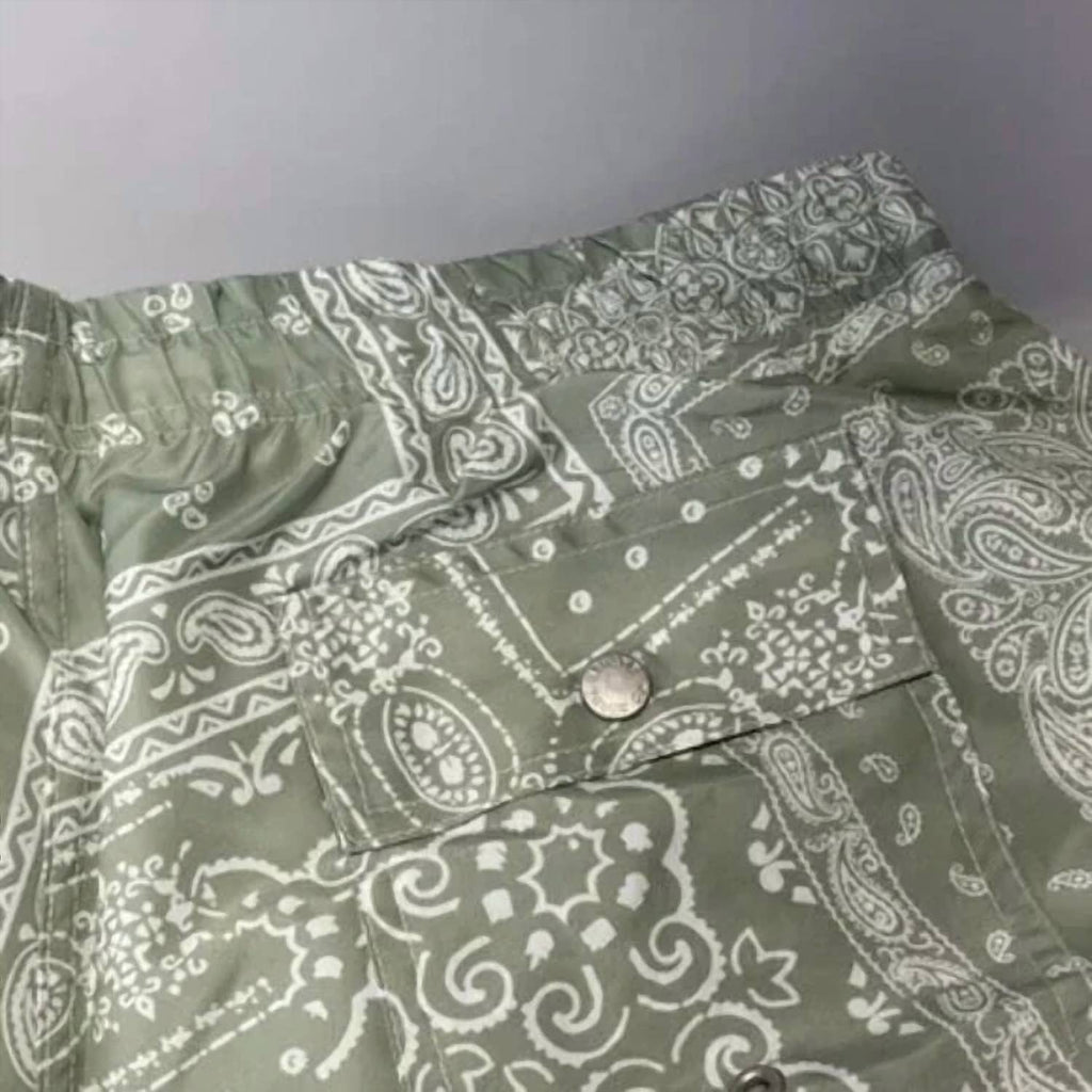 Men's Paisley Lined Swim Trunks