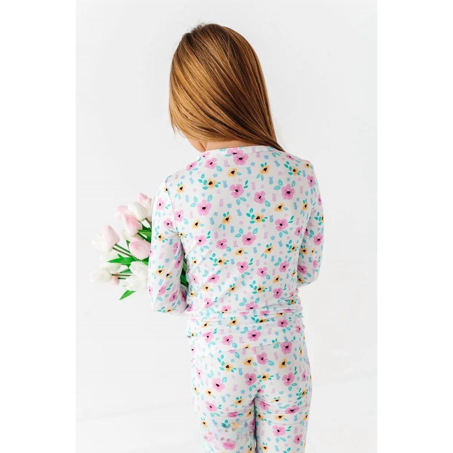 Peeps And Petals Two Piece Pajamas