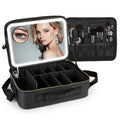 Travel Makeup Bag with LED Mirror