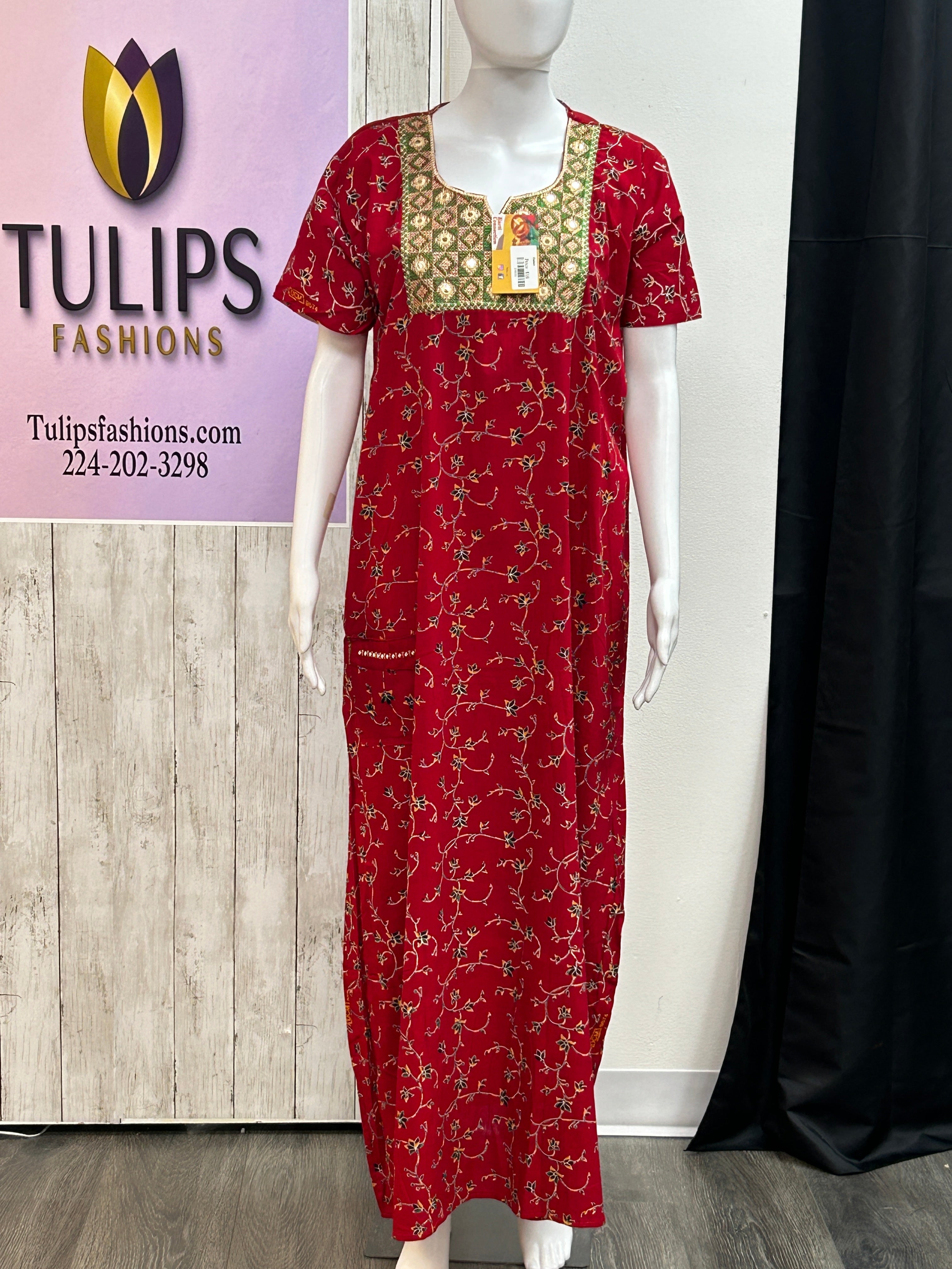 Cotton nighty | Jaipur cotton nighty