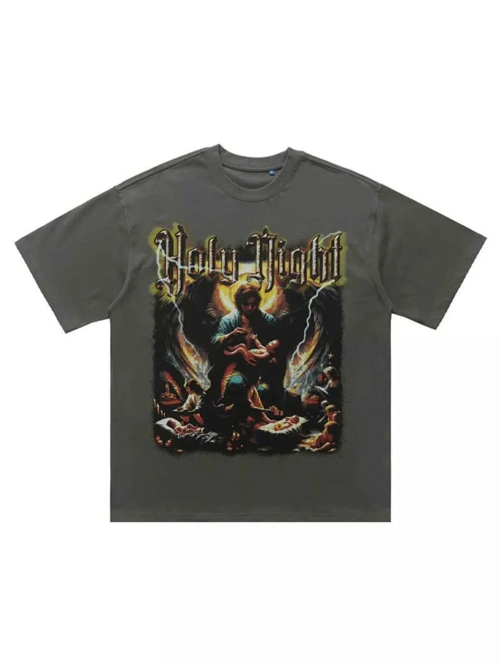 Men's Graphic Round Neck Oversized T-Shirt