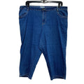 Living Planet Plus Womens Size 20W Stretch Cotton Denim Jean Capri Cropped Pants