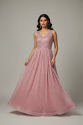 Party wear long gown : Indo western gowns for weddings and reception