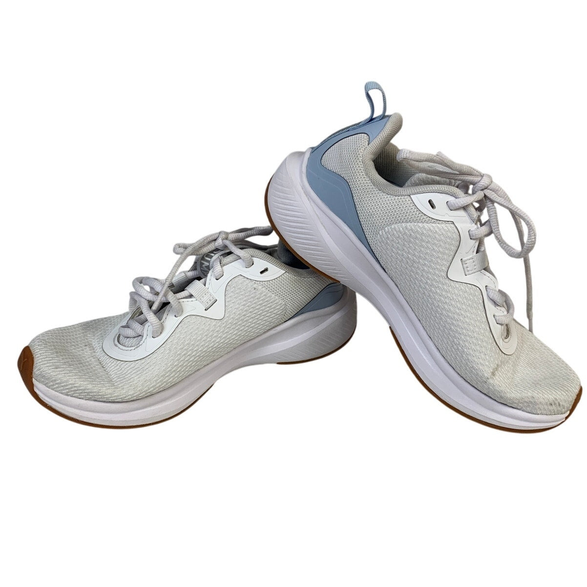 Puma Womens Size 7 White Blue Lace Up Skyrocket Sneaker Athletic Tennis Shoes