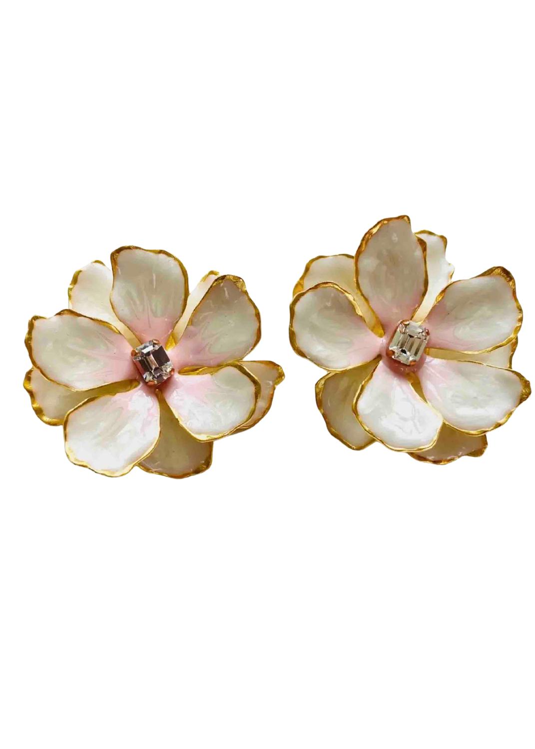 Women's Bride Jewel Box Flower Earrings