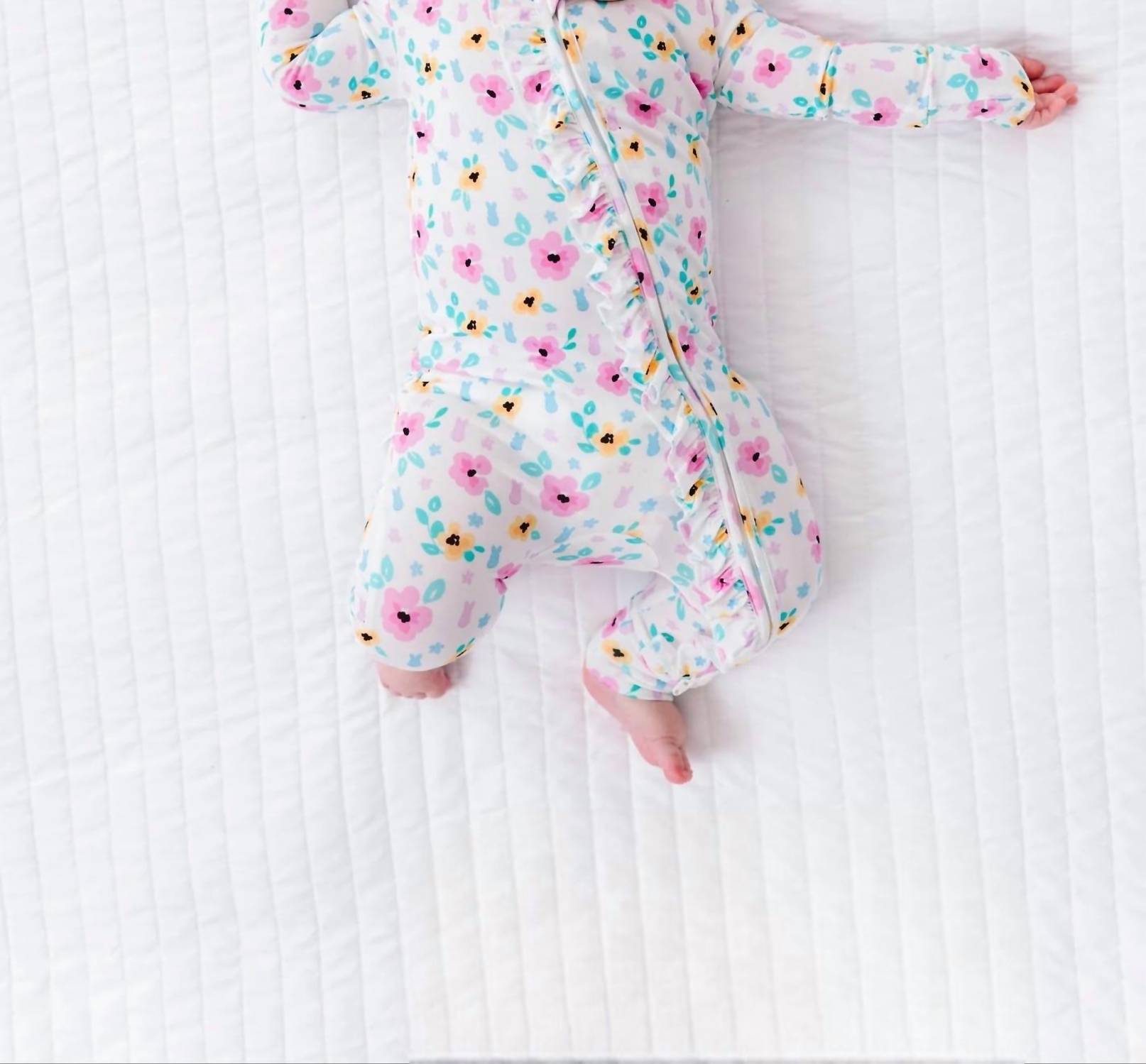 Peeps And Petals Ruffle Convertible Romper