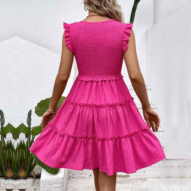 Stylish Euro-Egypt Sleeveless Dress