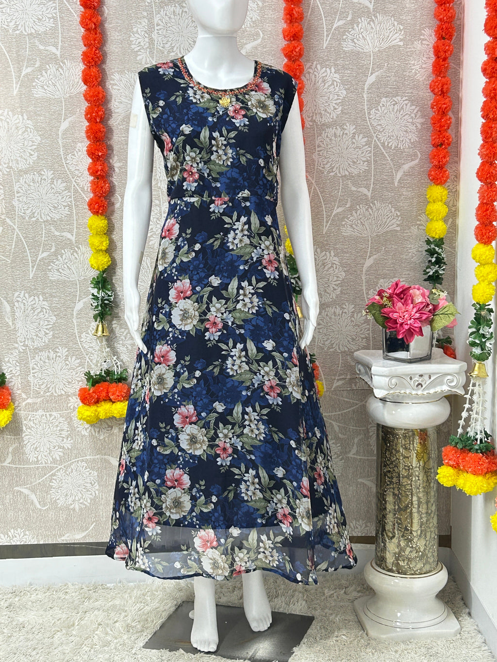 Georgette long kurti