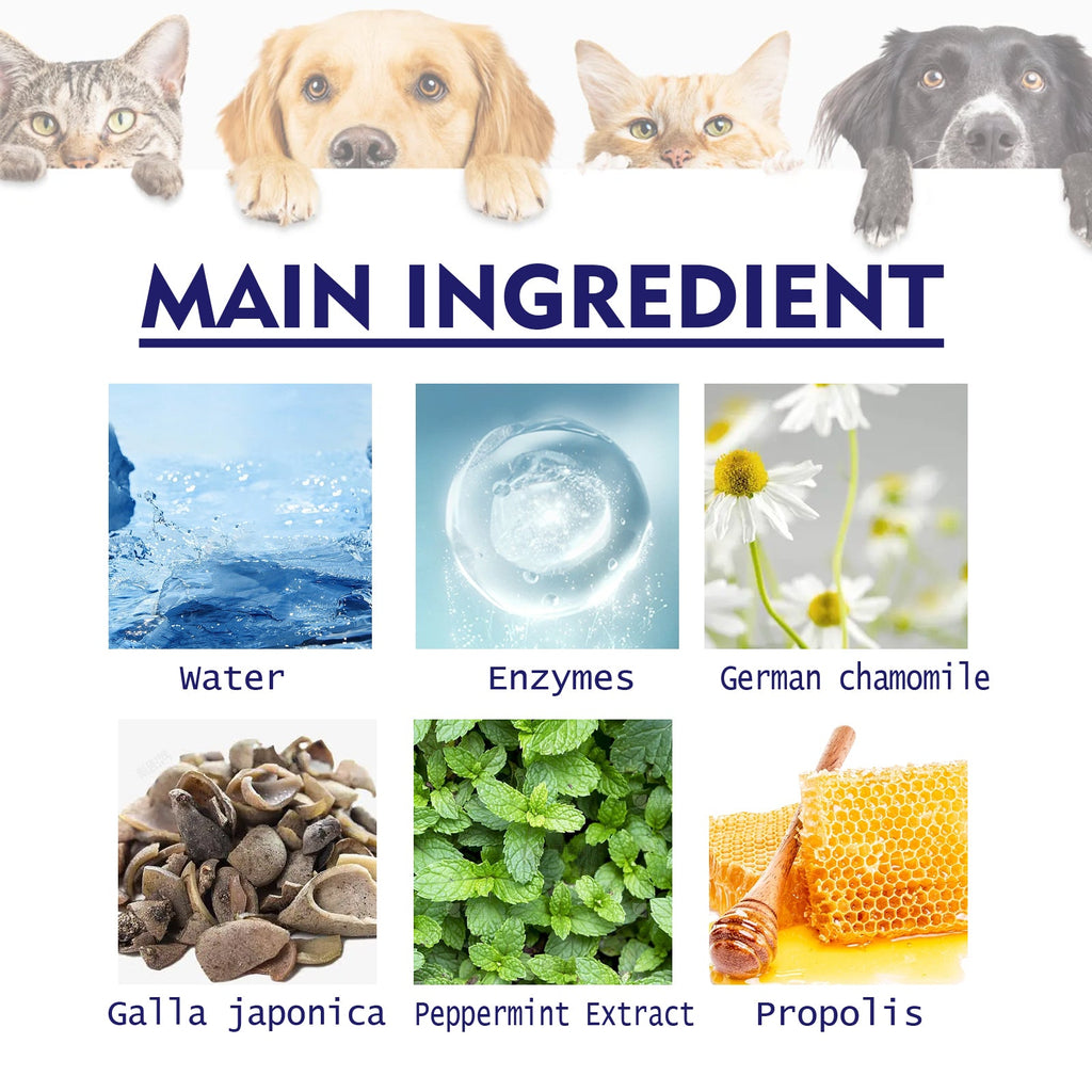 Pet Mouth Cleaning Cream, Cats And Dogs Clean Bad Breath Tartar Stains White Teeth Cream
