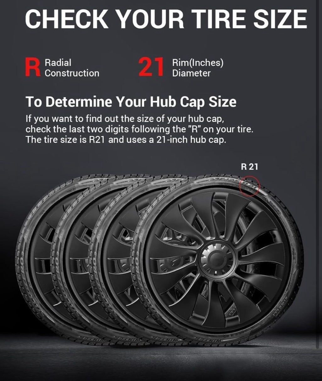 BASENOR Tesla Model Y 21 Inch Wheel Rim Protector ABS Rim Guard Hubcap Curb Rash Cover Car Protection Tire Trim Rings for Model Y Exterior Ac