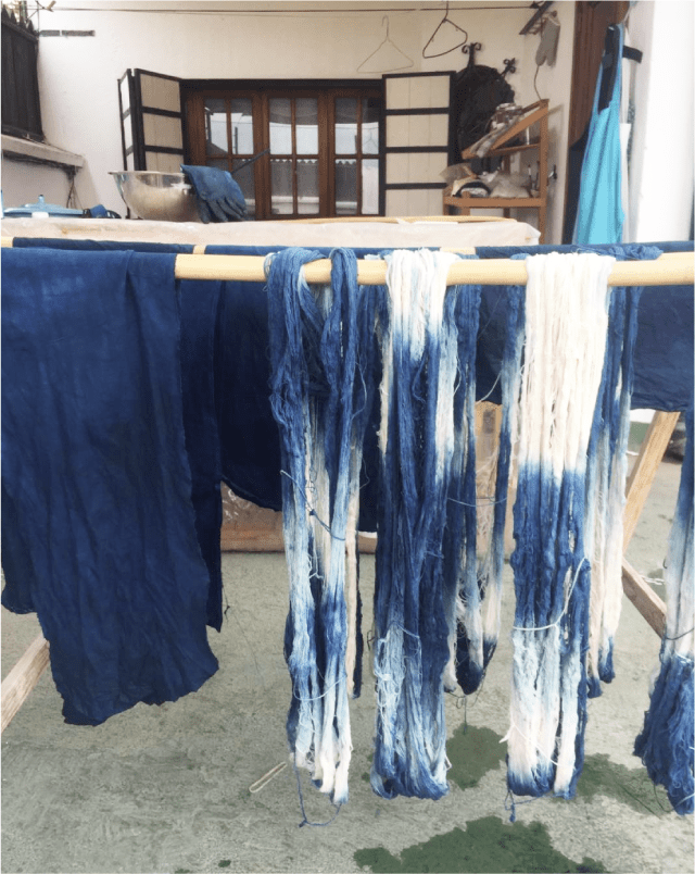 Backordered:  Indigo Shibori Towel