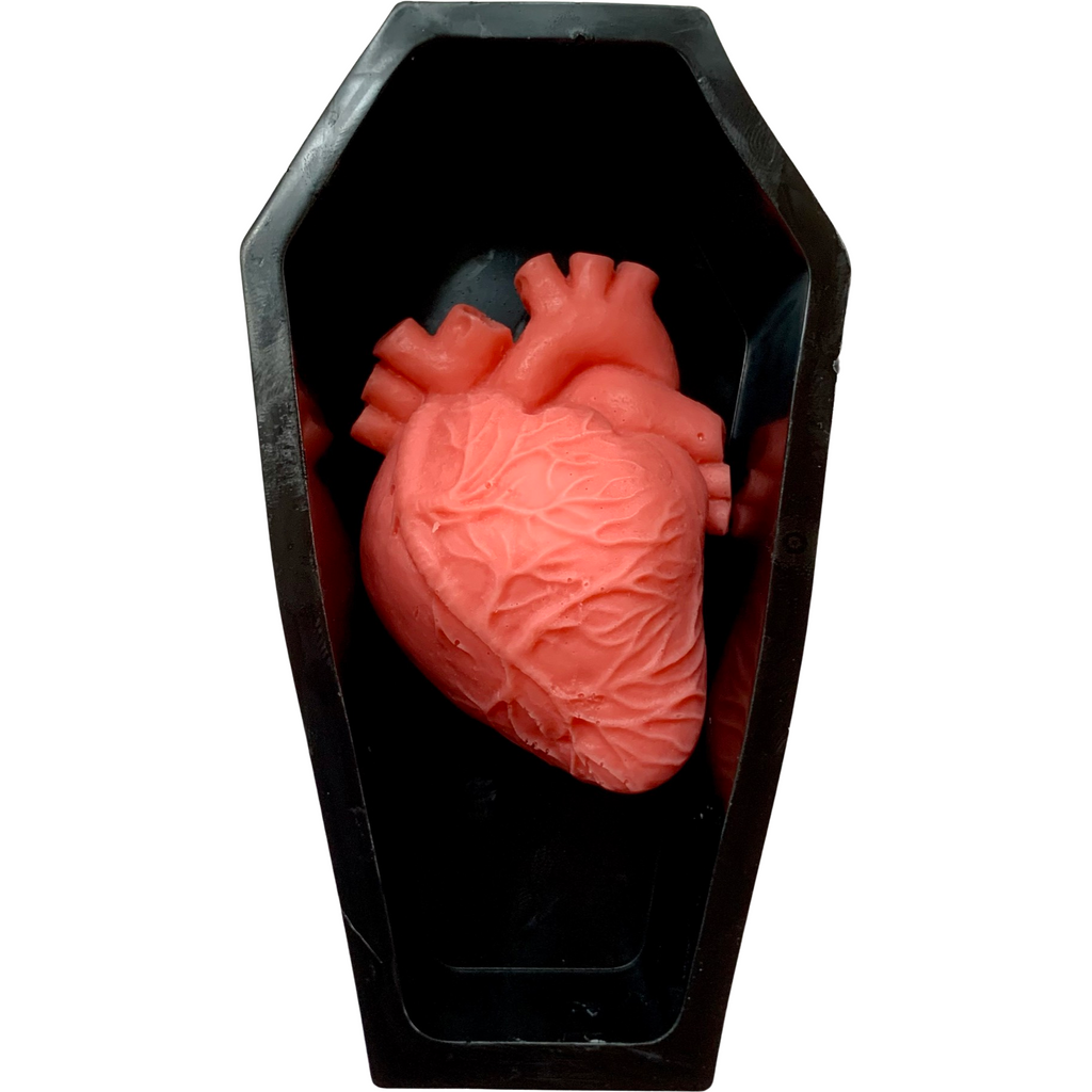 Spooky Coffin and Heart Soap:  Halloween Soaps