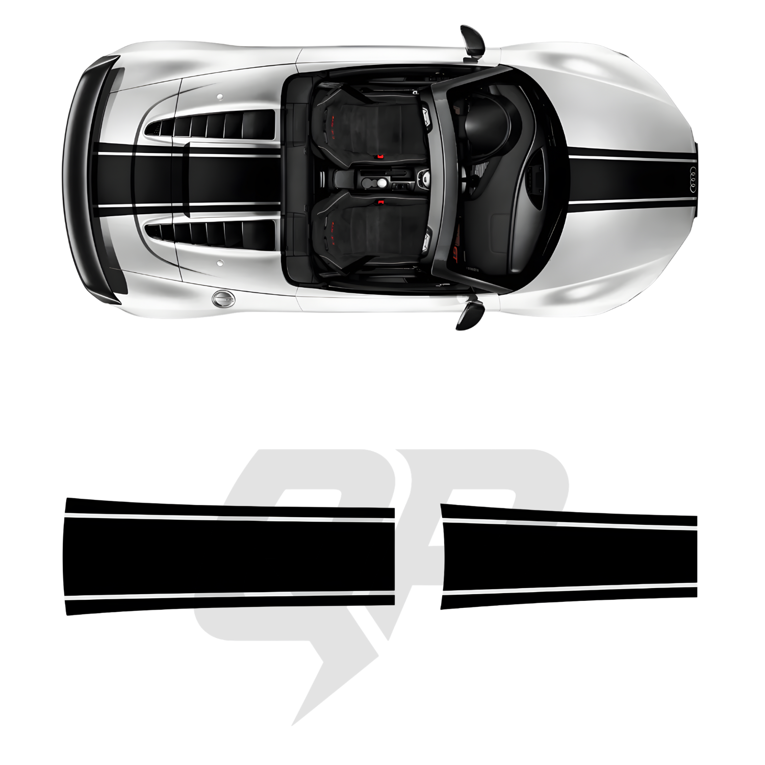 Audi R8 Stripe Kit 2015-2024+ | Premium Vinyl Graphics Decal Package
