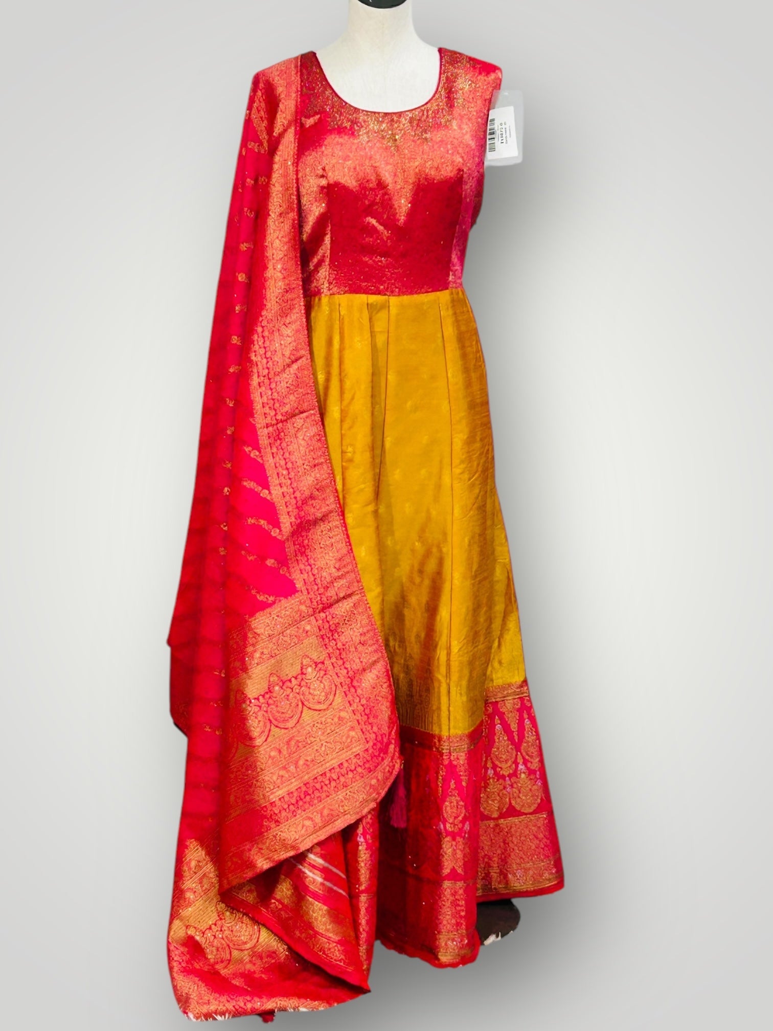 Party wear long gown | pure silk gown