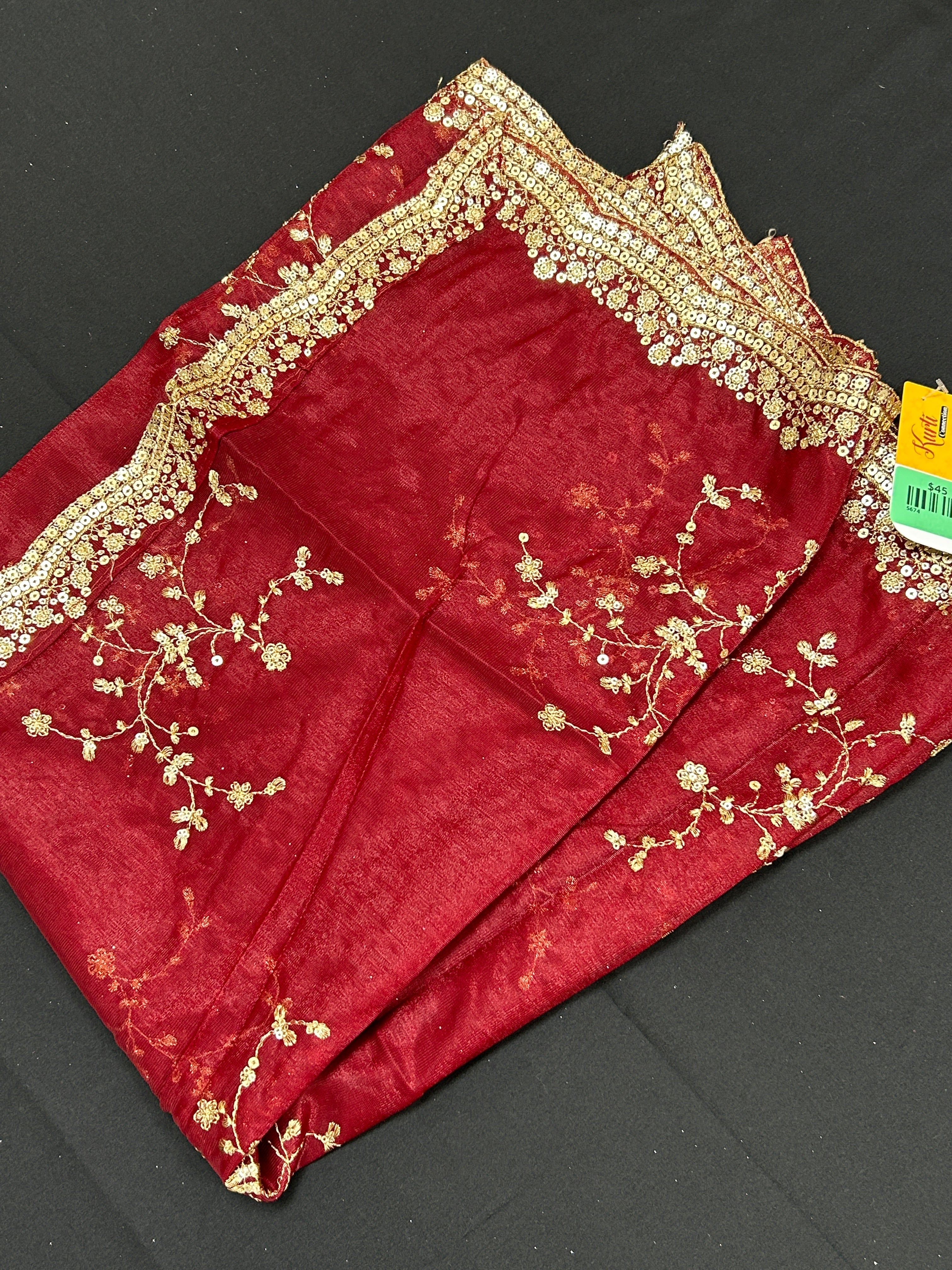 Tissue silk dupatta