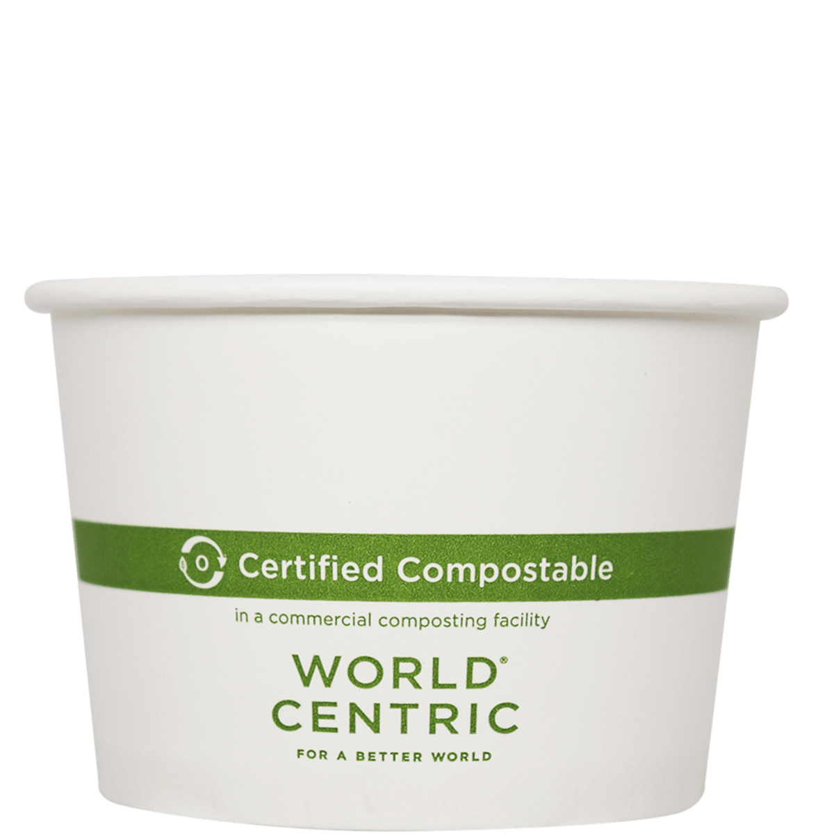 World Centric 16 oz FSC Paper Bowl, White, PLA Lined (QTY 500), SKU BO-PA-16