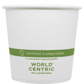 World Centric 24 oz FSC® Paper Bowl, White (QTY:500)