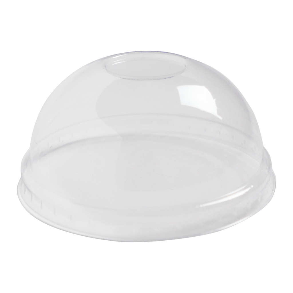 World Centric LID PLA - 8 oz Paper Bowls, Domed, Clear (QTY:1000)