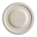 World Centric Fiber Lid for 12-32 oz Paper Bowls, Compostable, No Added PFAS (QTY 1000), SKU BOL-FB-12-LF