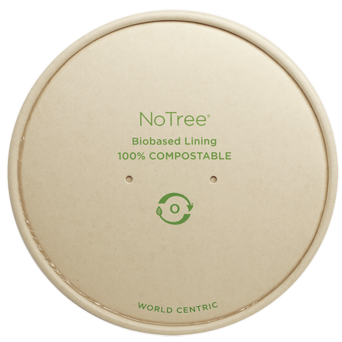 World Centric LID Paper - 24-32 oz NoTree Wide Paper Bowl (QTY:300)