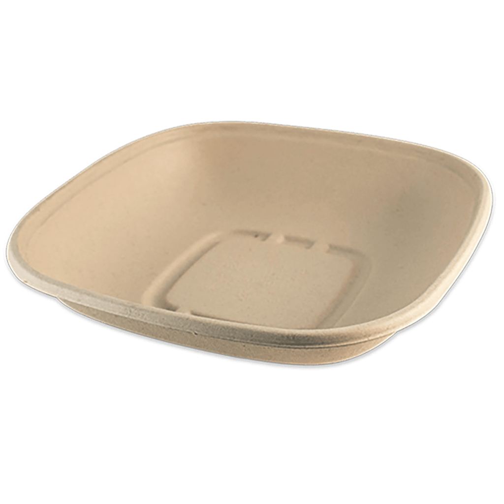 World Centric 32 oz Fiber Square Bowl, Bamboo & Plant Fiber (QTY 400), SKU BQ-SC-32-LFS