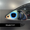 Beachy Gradient Tesla Charge Port Wrap | Model S
