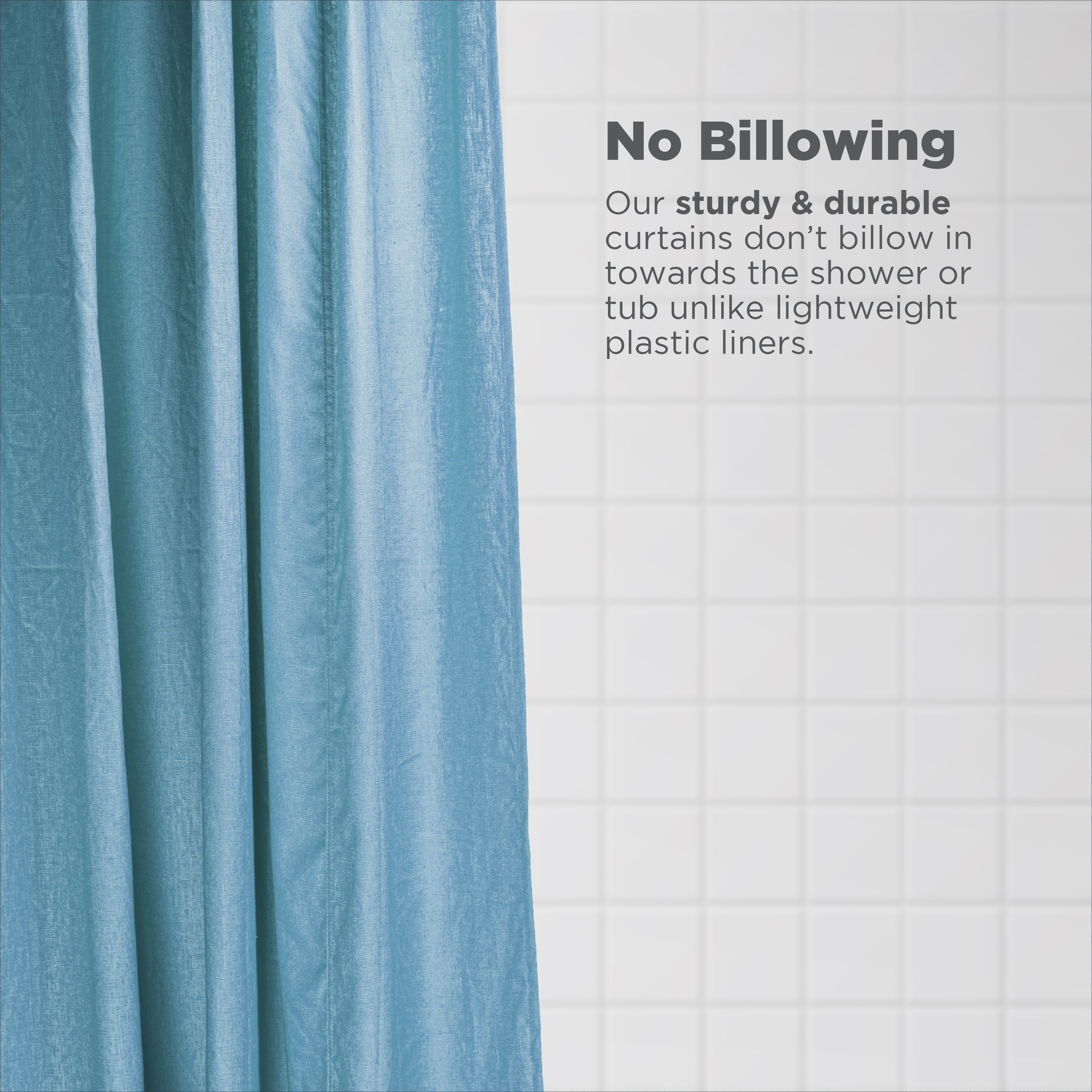Linen Shower Curtain – Bath, Tub + Stall Sizes