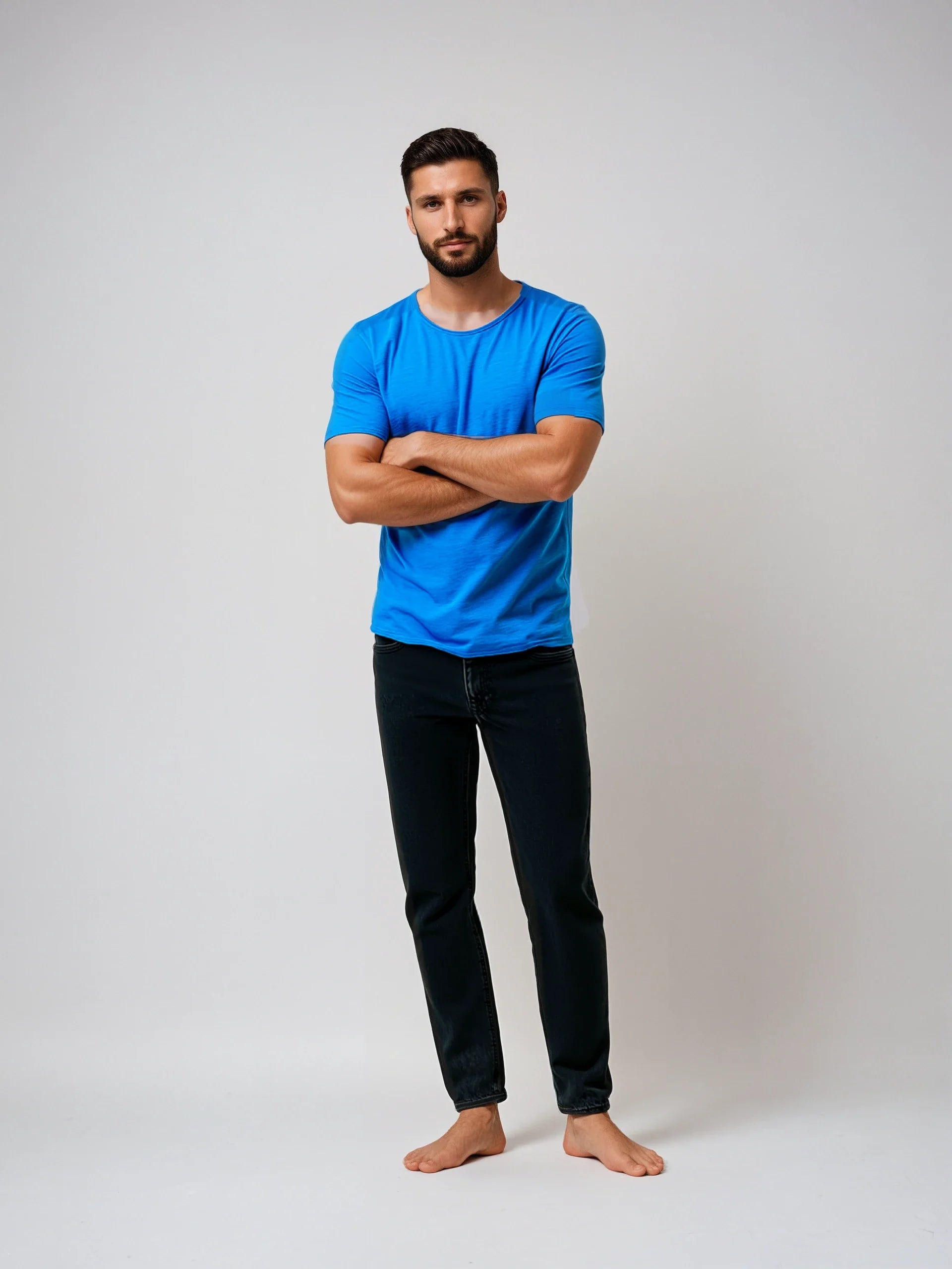 Short Sleeve Roll Neck T