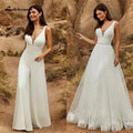 Bridal Jumpsuit With Detachable Skirt Bridal Dress