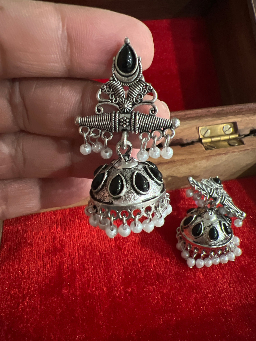 Oxidized earrings