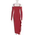 One Shoulder Dress : With Slit Dress